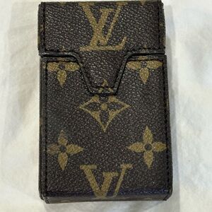 Cigarette Case – Monogram Print, Vintage Style